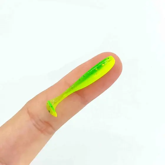 Dupladuoyu 10 Pcs 3.5 Cm T-tail Micro Iscas De Pesca Macias 0.35g Isca De Minhoca Pequena Artificial Jig Wobblers Baixo