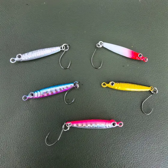 DUODUOYU 1 Peça 3g/5g Mini Isca De Pesca De Metal Artificial Com Gancho Único Acessórios Peixes Pequenos