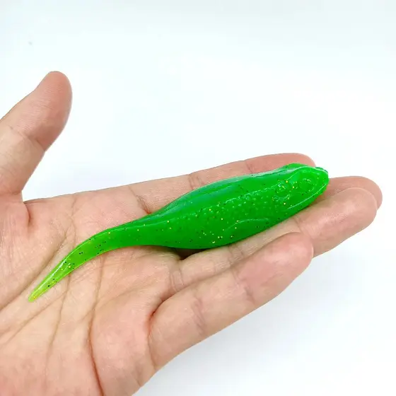 DUODUOYU 2 Peças TPE Flutuante Grande Girino Isca De Pesca Macia 12.5g/105mm Gabarito Wobblers Iscas Artificiais Equipam