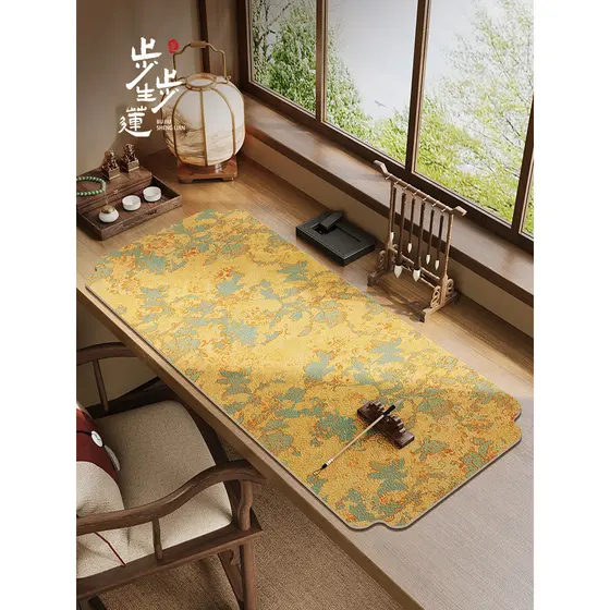 Novo estilo chinês verde escuro caligrafia almofada de feltro escova caligrafia prática almofada de mesa caligrafia pint