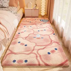 Imitação de caxemira quarto tapete quarto cobertor cabeceira pelúcia engrossado longo varanda Tatami tapete resfriamento