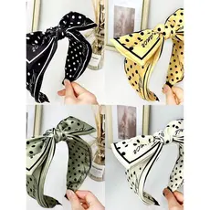 Novo estilo versão coreana arco bandana feminino influenciador exterior Wear All-Match Headwear simples aba larga