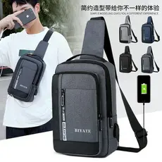 Saco de peito masculino multifuncional Casual pequena mochila simples moda masculina bolsa versão coreana na moda saco d