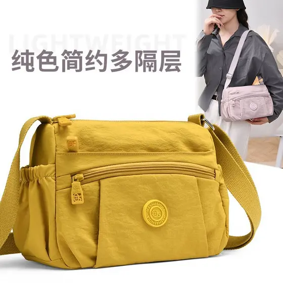 Bolsa feminina Casual 2026 novo estilo bolsa de ombro Multi-camada saco do mensageiro grande capacidade leve pequeno sac