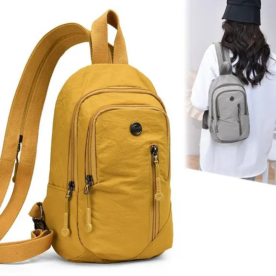 Multifuncional saco de peito feminino saco do mensageiro Mini leve pequena mochila All-Match moda três propósitos saco i