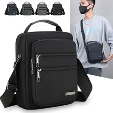 Bolsa de ombro pequena masculina de negócios Casual bolsa de ombro mensageiro masculina Tablet bolsa de ombro Vert