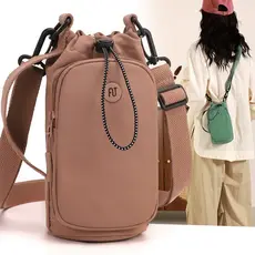 Mini saco do mensageiro feminino verão lazer caminhadas esportes copo de água saco do telefone móvel pequeno simples por
