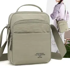 Bolsa mensageiro Casual de grande capacidade masculina multicamadas bolsa de ombro bolsa mensageiro mochila de moda de v