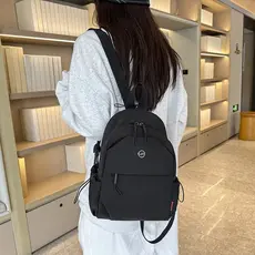 Bolsa de ombro multifuncional Multi-camada elegante All-Match mochila saco de peito simples Casual saco do mensageiro le