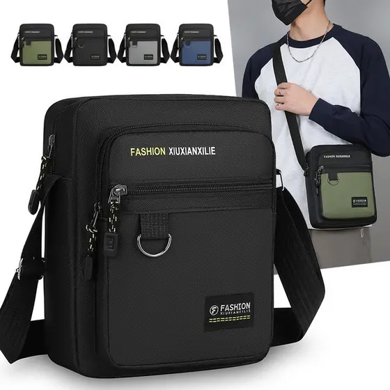 Bolsa mensageiro masculina 2025 novo estilo de venda quente bolsa de ombro mochila masculina mensageiro esportes pequeno