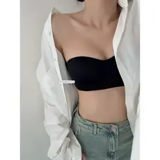 Sutiã sem alças, produtos de qualidade, simples, atmosférico, bom formato de peito, verão, tubo invisível, roupa íntima,