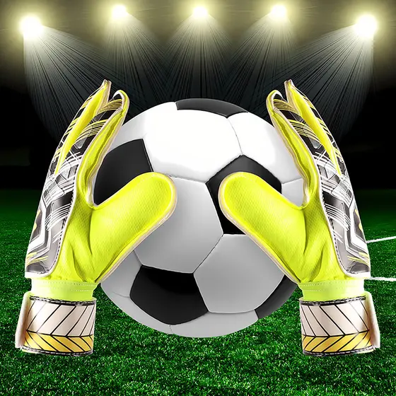 Crianças luvas de goleiro de futebol luvas de goleiro juventude treinamento de competição de futebol Anti-deslizamento l