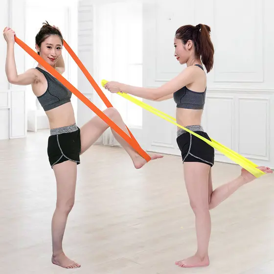 Yoga estiramento banda treinamento de força prática de dança corpo inteiro alongamento exercício yoga alongamento banda