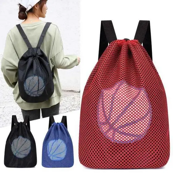 Saco de basquete saco de bola estudante portátil escola primária estudante saco de basquete das crianças duplo volt