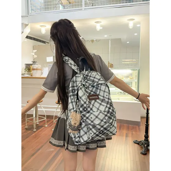 Americano Retro mochila Design sentir nicho não-colisão mochila estrela mochila feminina estudantes universitários ins a