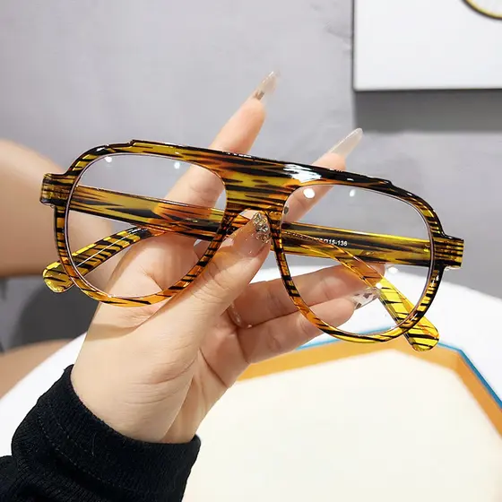 Armação de óculos feminino rosto grande mais magro olhar rosto liso ferramenta útil olhos miopia pode ser equipado sem g