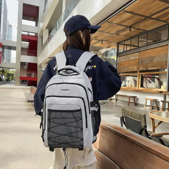 Novo estilo mochila meninos estudantes do ensino médio de alta aparência mochila leve de alta capacidade escola secundár
