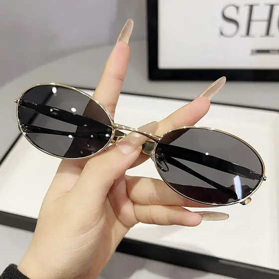 Influenciador óculos de sol masculino ins rua tiro Retro óculos feminino grande quadro estrela mesmo estilo olhos 2025 n
