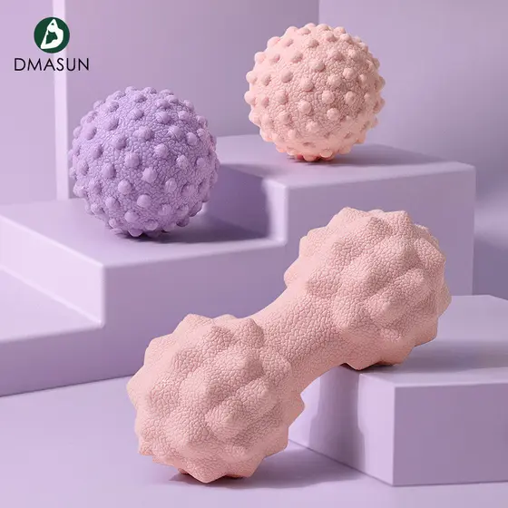 Dimason fáscia bola pé massagem bola cintura volta músculo relaxar Yoga ombro pescoço máscara Fitness amendoim arco bola