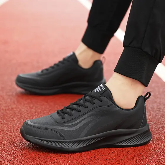 Beamon sapatos masculinos primavera couro sapatos esportivos casuais tamanho grande leve All-Match sola macia trabalho t