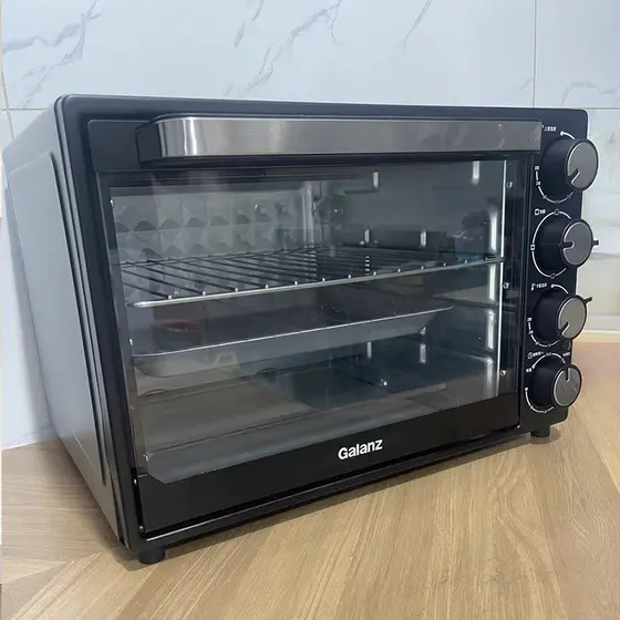 Grans Forno Elétrico Doméstico Pequeno Cozimento Dedicado Multifuncional Automático Grande Capacidade 40L Forno de Mesa