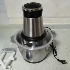Moedor de carne doméstico bolinho recheio de aço inoxidável elétrico multifuncional máquina de cozinhar bater carne alho
