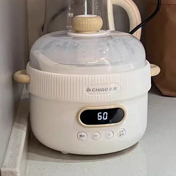 Zhigao panela de guisado elétrica ninho de pássaro panela de guisado à prova de água panela de sopa automática doméstica