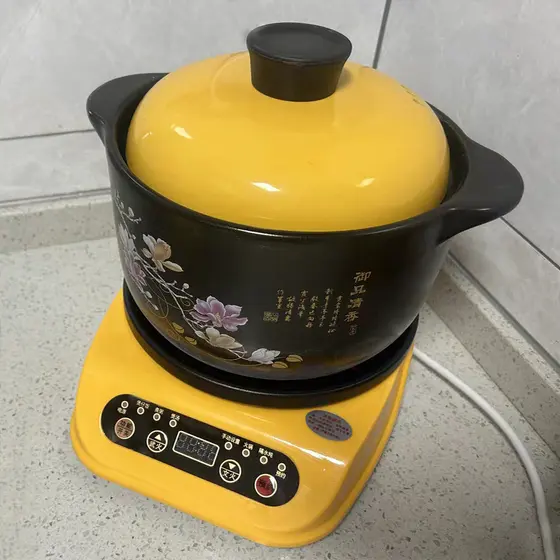 Caçarola totalmente automática doméstica panela de guisado elétrica panela de sopa panela de guisado cerâmica mingau caç