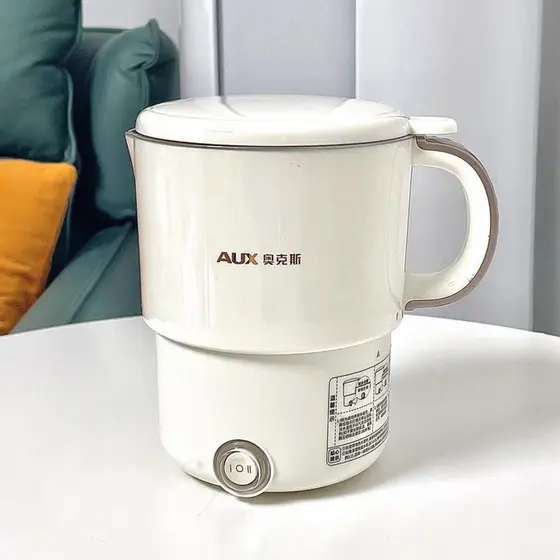 Boi todo em aço dobrável garrafa de água viagem de negócios portátil garrafa de água de aço inoxidável copo de água elét