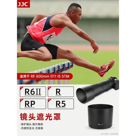 JJC Adequado para Canon RF 800mm f/11 IS STM/RF 200-800mm Capa de lente EOS R62 R5 R6 R7 R10 R50 R8 Câmera sem espelho E