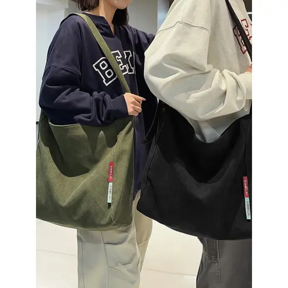 Bolsa Casual feminina 2024 inverno na moda bolsa de ombro grande capacidade bolsa mensageiro de textura grande ele