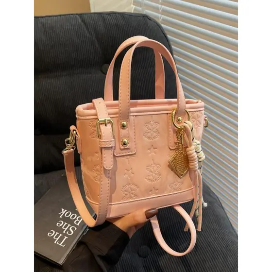 Bolsa balde meninas moda moda pequena bolsa 2025 novo estilo bolsa de ombro mensageiro simples japonês coreano Cas