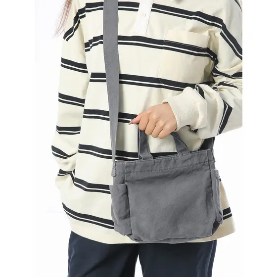 Japonês Retro lona mensageiro saco All-Match leve bolsa de ombro Casual Commuter saco 2026 novo estilo na moda moda cor 