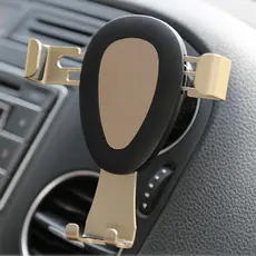 Novo estilo gota de chuva saída de ar suporte de gravidade do carro Material de liga de alumínio operação com uma mão po