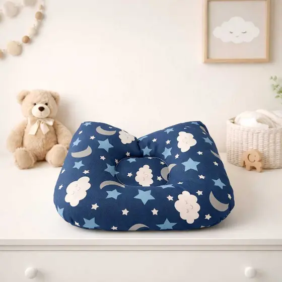 Almofada  para bebê anatômico - Travesseiro ergonômico macio para apoio de cabeça e pescoço recém nascido