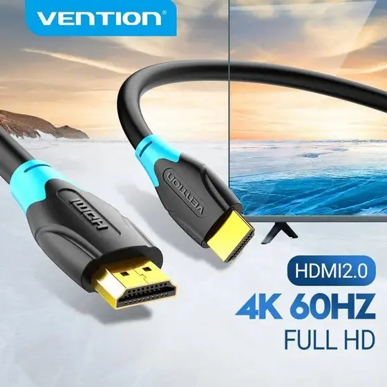 Cabo HDMI Vention 2.0 4k Para Xiaomi Box PS4 Divisor HDMI Interruptor Cabo De Áudio E Vídeo Apple TV Cabo HDMI