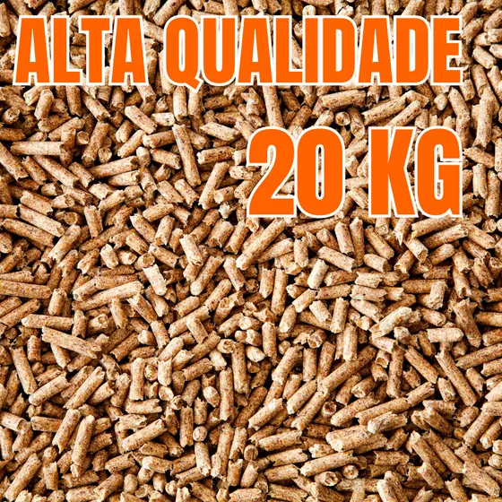 Granulado de Madeira Higiênico Areia para Gatos e Roedores - BIODEGRADAVEL