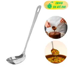 Mini Concha Aço Inox 16,8Cm Para Sobremesa Molhos Caldos E Vinagrete Utensilios Servir Cozinha