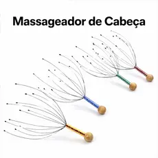 Massageador de Cabeça Manual Cafuné e Para Enxaqueca Kit 1 a 4 Unidades