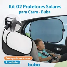 Protetor Solar para Carro 02 Unidades Buba Infantil Janela Bebe