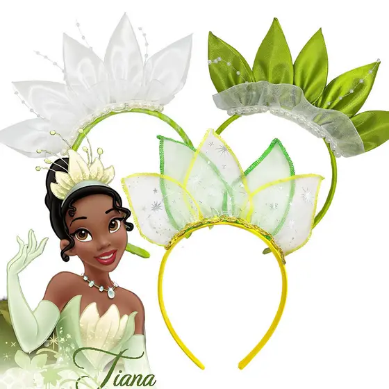 Conto De Fadas Princesa E O Sapo Tiana Bandana Meninas Festa De Aniversário Acessórios De Dramatização