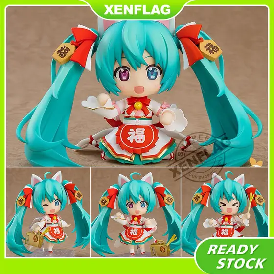 Nendoroid Hatsune Miku Traz Riqueza # 1777 Figura Coleção De Pvc Modelo Brinquedo Presente