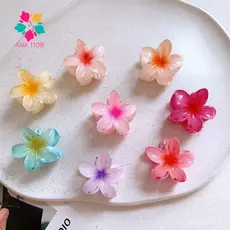 ANA 1108 Kit 12 Grampo de Cabelo de Flor Colorido Acessório Presilha para Mulheres