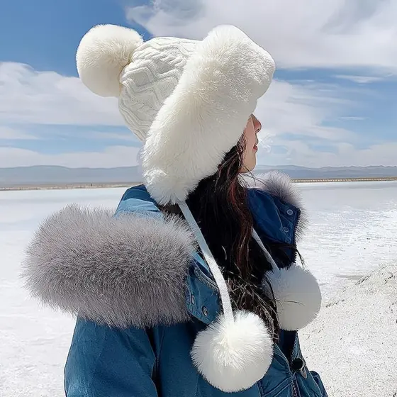Nordeste Halbin neve país deserto rio viagem ao ar livre forro de lã espessamento menos à prova de frio quente proteção