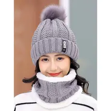 Chapéu feminino outono inverno versão coreana na moda quente frio chapéu inverno All-Match forro de lã na moda ciclismo