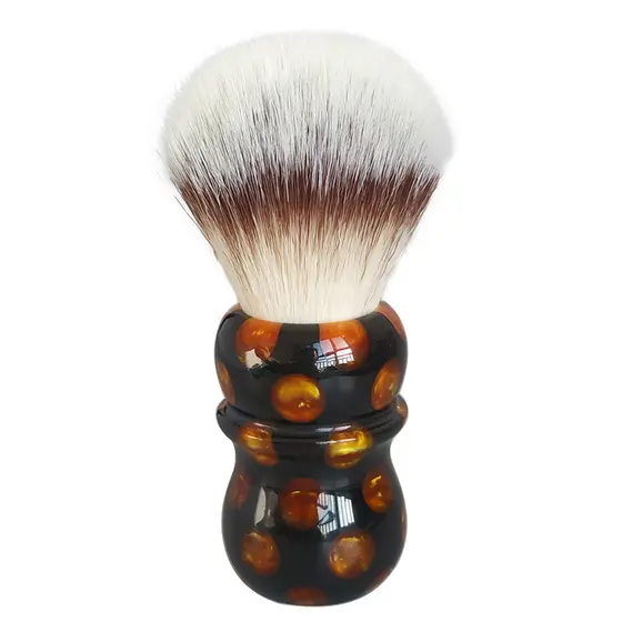 Dishixiao Escova de barbear masculina A2S Escova de barbear de Rayon macio Escova de barba Escova de espuma de sabão de 