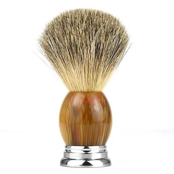 ZY texugo cabelo barba escova bolha espuma escova reparação rosto aliciamento salão de beleza cabelo aliciamento escova 