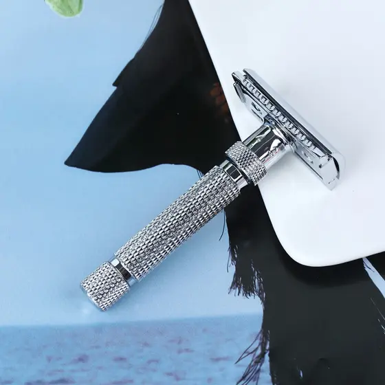 YAQI Chrome Razor Manual de segurança à moda antiga Navalha ajustável masculina