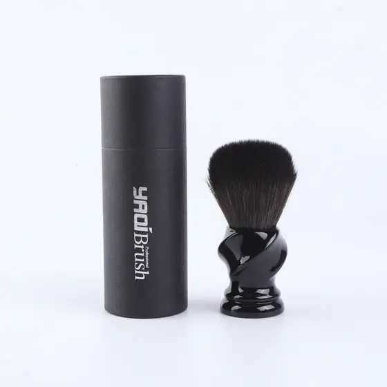 YAQI TWIST 24MM masculino barbear dedicado fibra espuma escova Rayon espuma escova barba escova de barbear