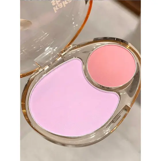 Haohan Haotai ~ Uma paleta de duas cores Blush expansão cor fosco brilho Natural destaque encolhendo duplo Rouge